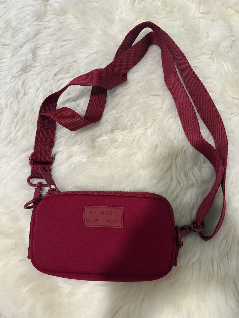 Dagne Dover Burgundy Crossbody Bag